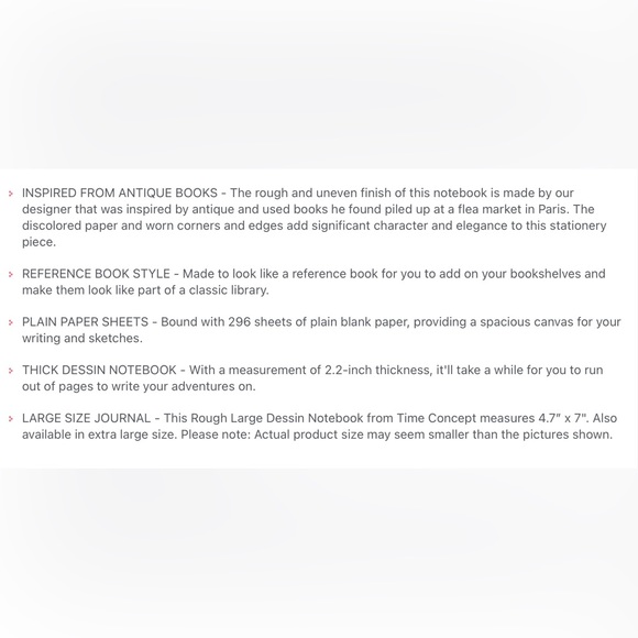 large paper cover, canvas spine “rough” notebook-288 pages-line/grid/plain-NWT - Picture 13 of 13